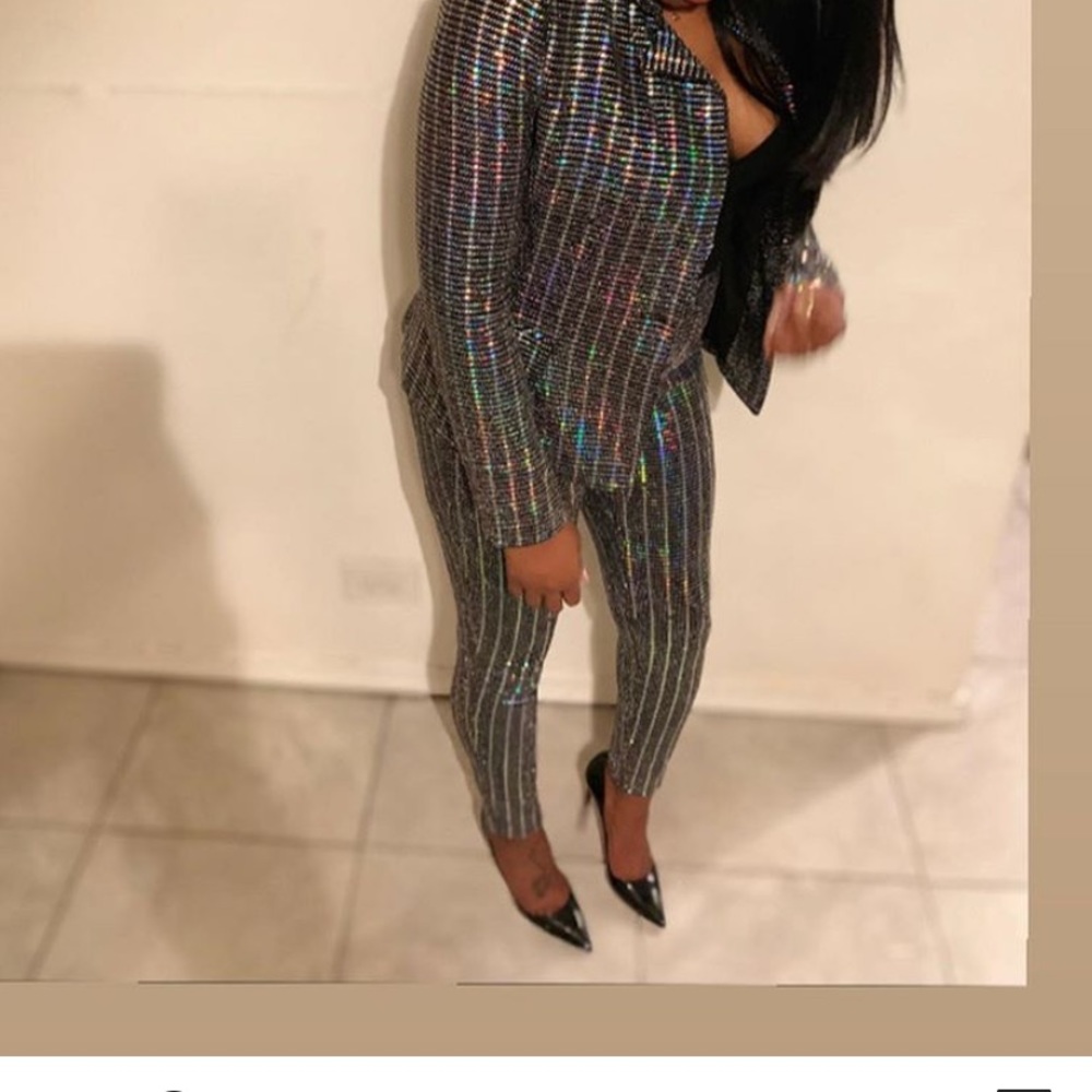 2 piece glam suit